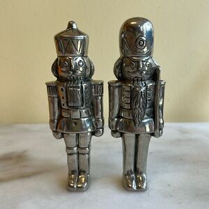 Vagabond House Pewter Nutcracker Salt and Pepper Shakers